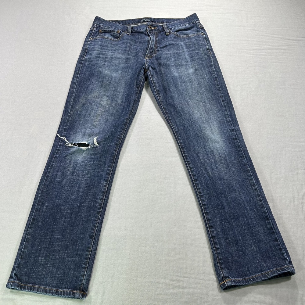 Lucky Brand Jeans Mens 32x30 Blue Denim 221 Original Fit Straight‎ Dark Wash *